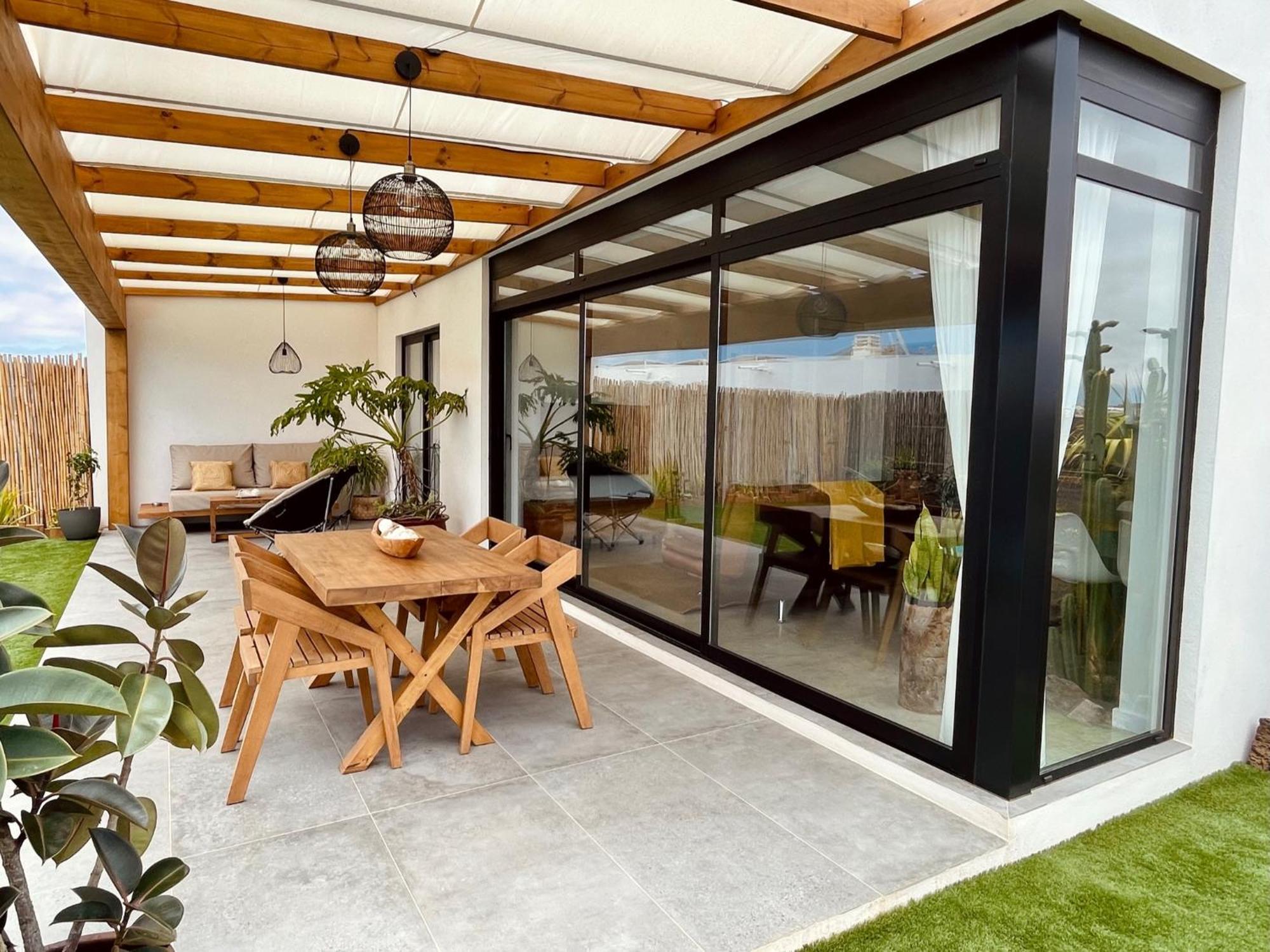 Bungalow + Piscina Independiente La Oliva Extérieur photo